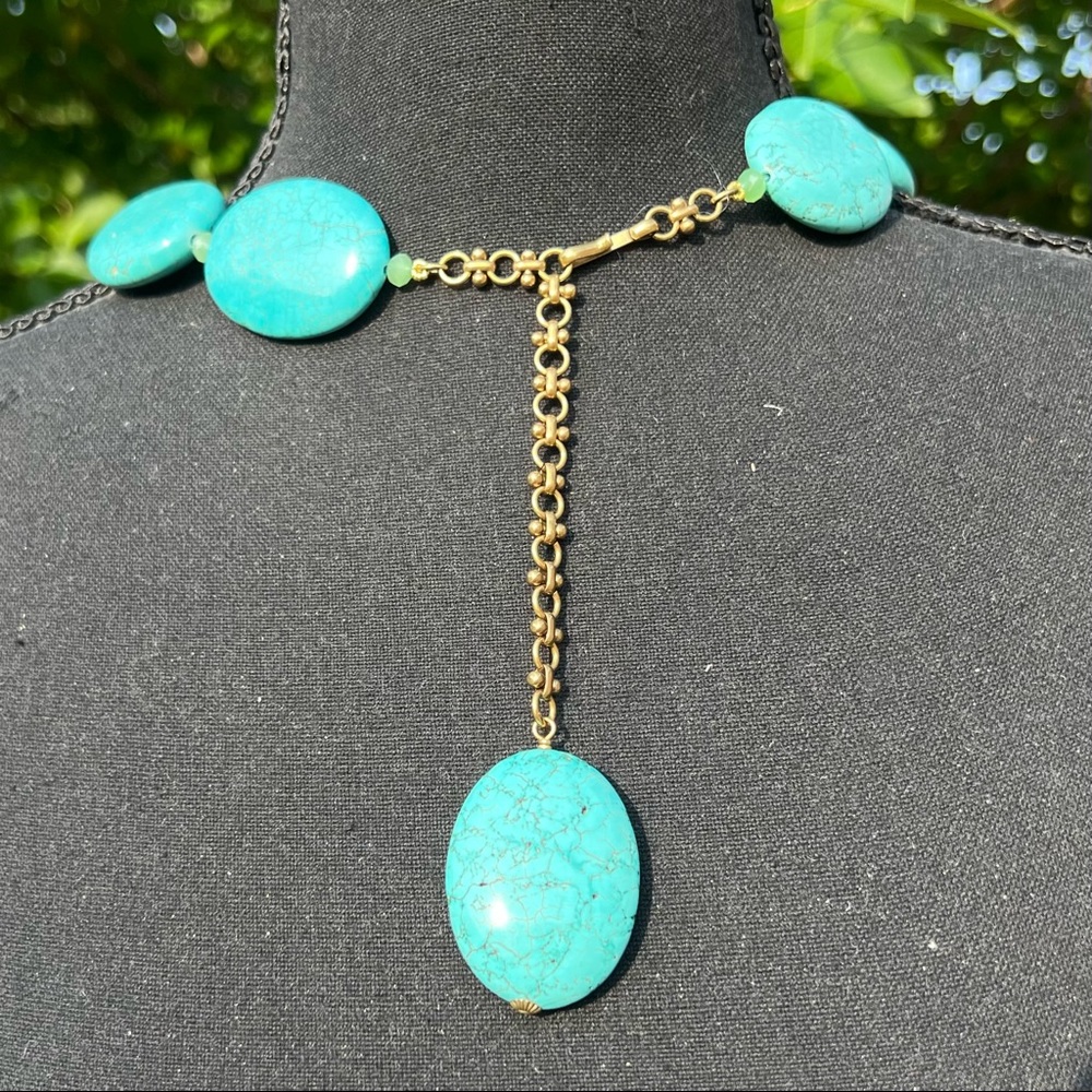 Heidi Daus Sparkling Latge Turquoise Turtle Necklace - Picture 14 of 16